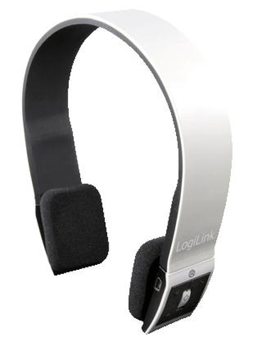 LogiLink BT0019 headphones/headset Wireless Head-band USB Type-A Bluetooth White