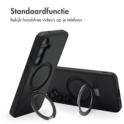 Accezz Ring Stand Backcover met MagSafe Samsung Galaxy S24 Plus - Zwart, afbeelding 3