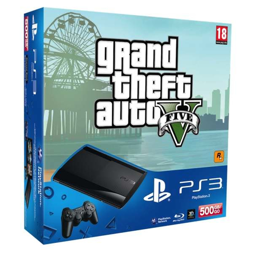Sony Interactive Entertainment 500GB PlayStation 3 Super Slim + Grand Theft Auto 5