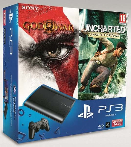 Sony Interactive Entertainment 12GB PlayStation 3 Super Slim + God of War 3 + Uncharted