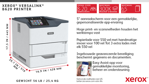 Xerox VersaLink B620V_DN - Printer, afbeelding 10