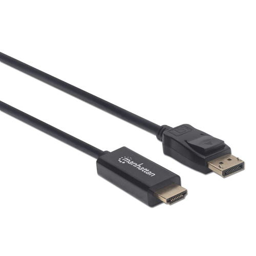 Manhattan Video/audiokabel DisplayPort / HDMI 1.8m Sort – billede 2