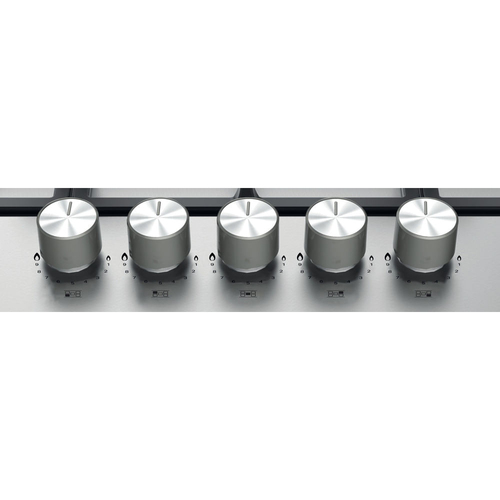 Hotpoint PPH75GDFIXUK 75cm 5 Burner Gas Hob in Stainless Steel Wok Bur - image 3