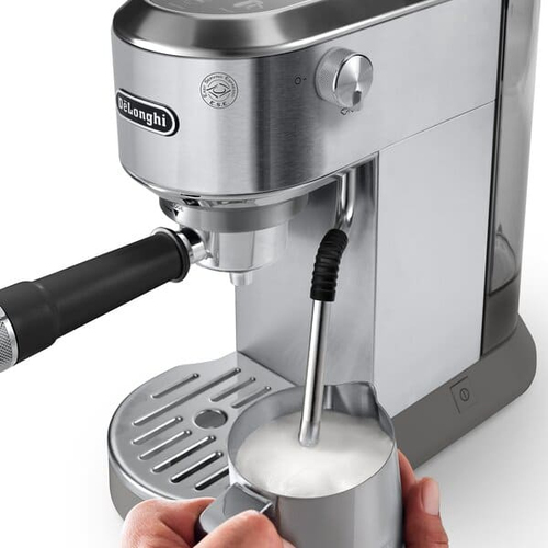 DeLonghi Dedica Duo Manual Coffee Machine White Silver - image 2