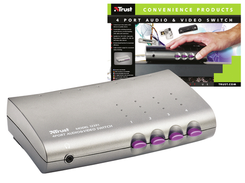 Trust 4 Port Audio & Video Switch