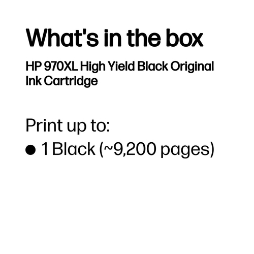 Original HP 970XL Black Ink Cartridge 9.2k - image 3