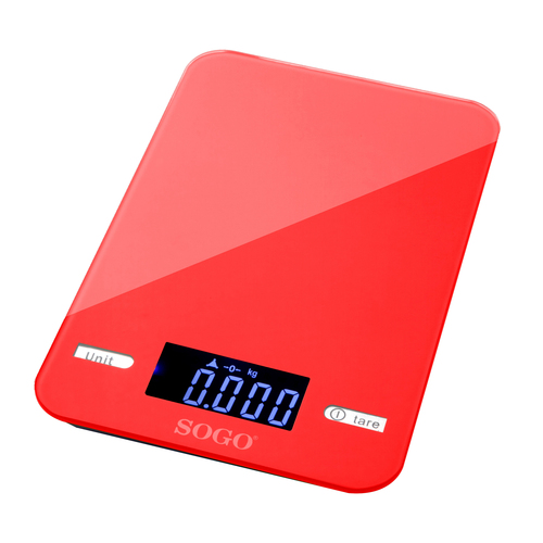Sogo BAC-SS-3960R kitchen scale Red Countertop Rectangle Electronic kitchen scale – image 5