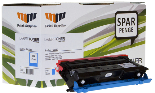 MM Cyan Laser Toner - Brother TN135C - For Brother DCP / HL / MFC – image 1