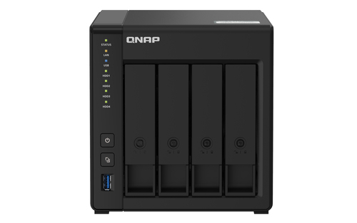 QNAP TS-451D2 NAS Tower Процессор Intel® Celeron® J4025 2 GB DDR4 16 TB Жесткий диск Встроенный LINUX Черный
