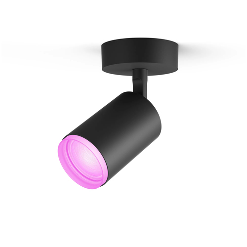 Philips Hue Fugato Opbouwspot White and Color - Zwart - 1-spot