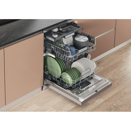 Hotpoint H7FHS51X 60cm Dishwasher in Silver 15 Place Setting B Rated - image 4