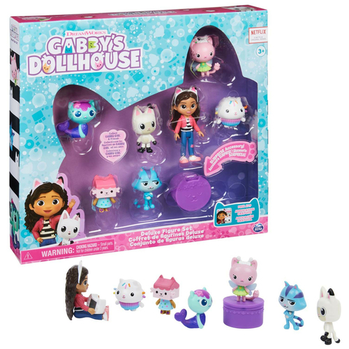 Gabby's Dollhouse , Deluxe Figure Gift Set with 7 Toy Figures and Surprise Accessory, Kids Toys for Ages 3 and up
