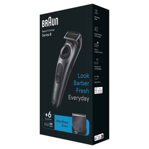 Braun BeardTrimmer 5 80708203 beard trimmer Battery 40 – image 3