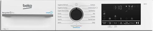 Beko BM3T3933W 9kg Heat Pump Tumble Dryer with SteamCure Technology – image 5