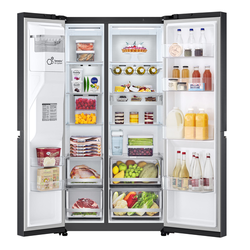 LG GSLV91MCAC side-by-side refrigerator Freestanding – image 2