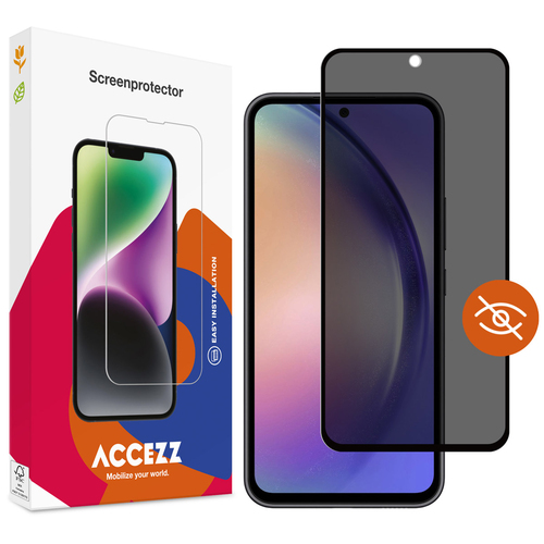 Accezz Gehard Glas Privacy Screenprotector Samsung Galaxy A54 (5G) / S23 FE Smartphone screenprotector Transparant