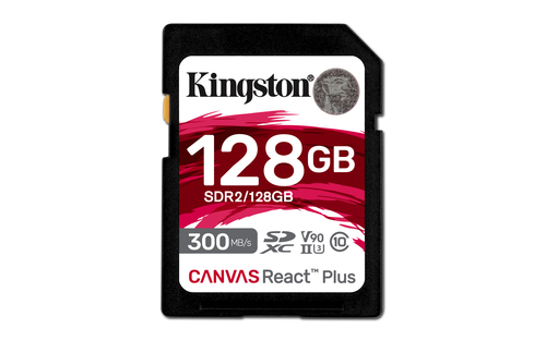 SDR2/128GB MEMORIA SD SDXC KINGSTON 128GB SDR2/128GB CANVAS REACT PLUS UHS-II CLASE10