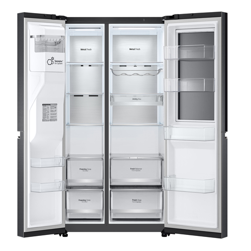 LG InstaView™ ThinQ™ GSXV90MCAE American Fridge Freezer – image 5
