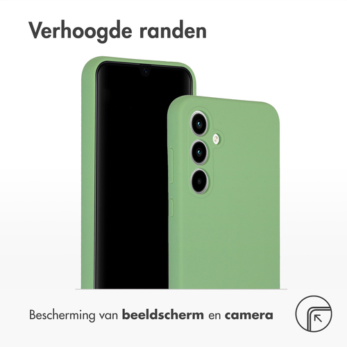 Accezz Liquid Silicone Backcover Samsung Galaxy A35 - Groen, afbeelding 4