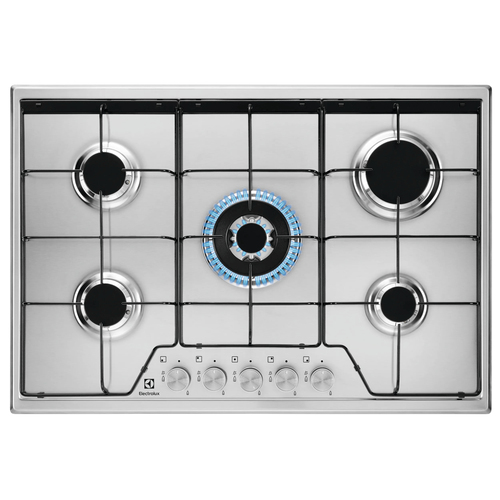 Electrolux KGS7534SX Нержавеющая сталь Встроенный 75 cm Газовый 5 зона(ы)