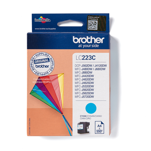 Brother LC223C Inkjet Cartridge Cyan LC223C - image 1