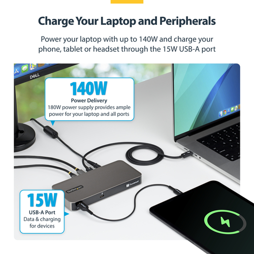 StarTech.com 4-Port Thunderbolt™ 5 Hub with Thunderbolt™ Share KVM, 80/120Gbps, 8K – image 9