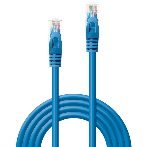 Lindy Patchkabel Cat6 U/UTP Basic blauw 1.00m, afbeelding 3