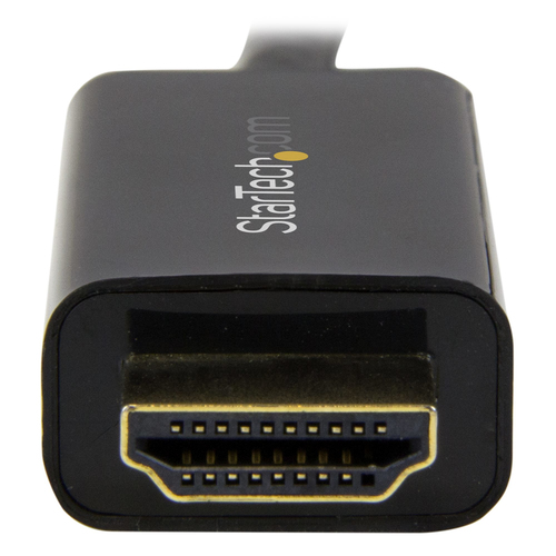 StarTech.com 6.5 ft / 2m DisplayPort to HDMI converter cable - 4K (DP2HDMM2MB) Videoadapterkabel 2m Sort – billede 3