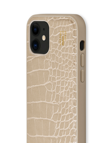 iDeal of Sweden Vegan Leather Case MagSafe iPhone 12 / 12 Pro Warm Beige Croco – image 2