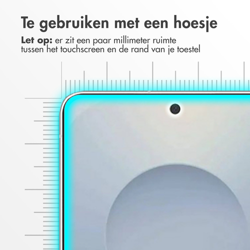 Accezz Gehard Glas Screenprotector voor de Samsung Galaxy S25 Edge, afbeelding 3