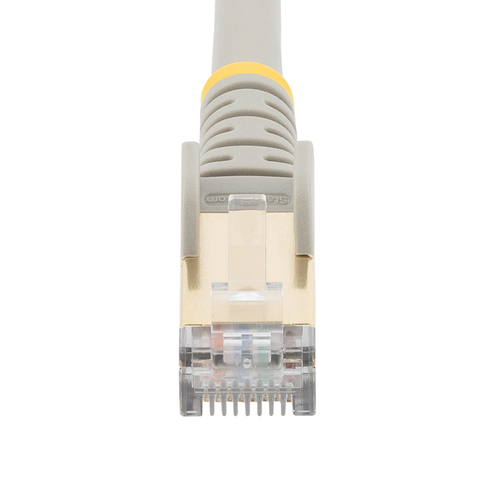 StarTech.com 7.5 m CAT6a Cable - Grey - RJ45 Cable - Snagless - CAT6a STP Cord - Copper Wire - 10Gb CAT 6a Afskærmet parsnoet (STP) 7.5m Patchkabel Grå – billede 3