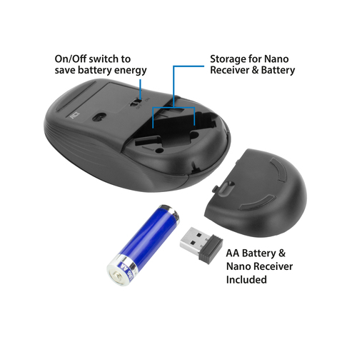 ACT Connectivity Draadloze Muis 1000 DPI, afbeelding 4