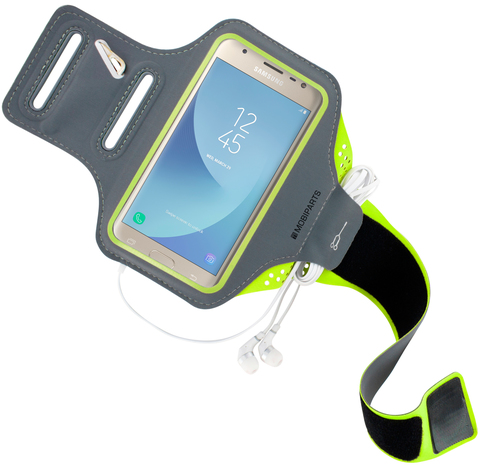 Mobiparts Comfort Fit Sport Armband Samsung Galaxy J3 (2017) Neon Green – image 4