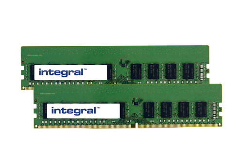 Integral 32GB (2X16GB) PC RAM MODULE KIT DDR4 2400MHZ PC4-19200 UNBUFFERED ECC DIMM