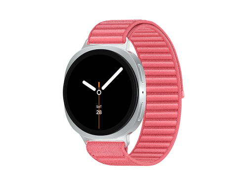 Samsung Galaxy Watch 8, Bluetooth, 44mm, Sport Band, White, S/M + Fabric Band, Red, M/L