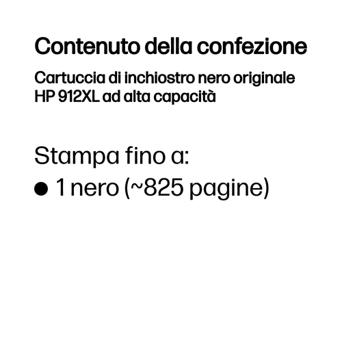 HP 912XL – Cartuccia nero originale