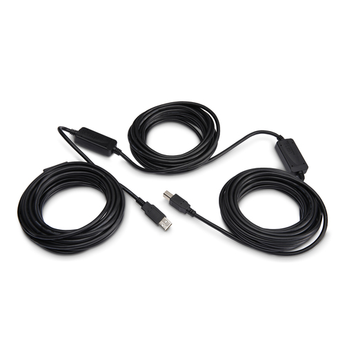 StarTech.com 15m / 50 ft Active USB 2.0 A to B Cable - Long 15 m USB Cable - 50 ft USB Printer Cable - 1x USB A (M), 1x USB B (M) - Black (USB2HAB50AC) USB-kabel 15m Sort