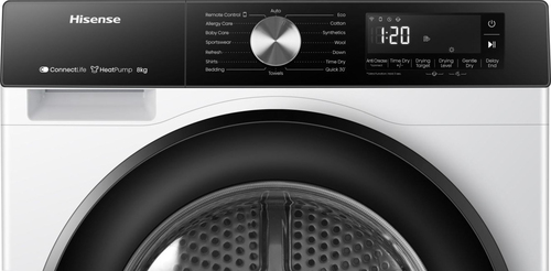 Hisense DH3S802BW3 8kg 3S Series Heat Pump Condenser Tumble Dryer - White - image 7