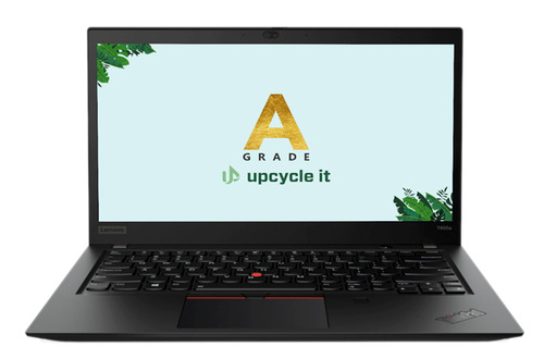 upcycle it Lenovo ThinkPad T495s (Refurbished) A AMD Ryzen™ 5 3500U Ноутбук 35,6 cm (14") Сенсорный экран Full HD 16 GB DDR4-SDRAM 256 GB Твердотельный накопитель (SSD) Windows 11 Pro Черный Северные страны