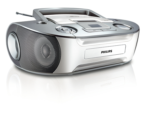 Philips AZ1133/78 garso kolonėlių komplektas namams 2 W Sidabras