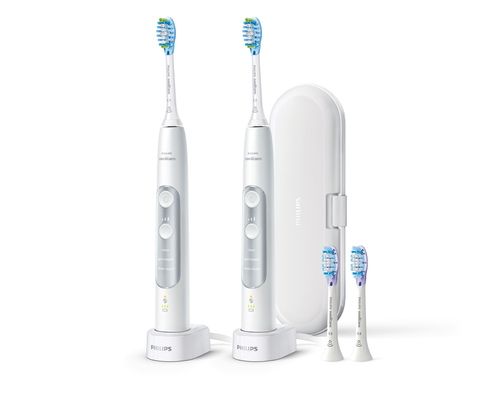 Philips HX9618/19 electric toothbrush Adult Sonic toothbrush Silver, White