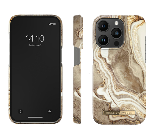iDeal of Sweden Printed Case iPhone 14PR Golden Sand Marble – image 2