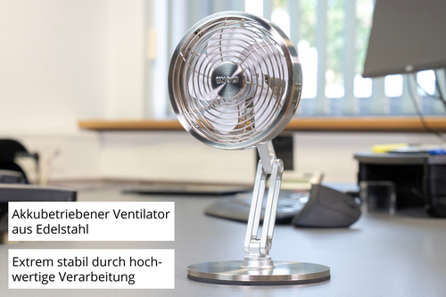 Unold 86705 Akku-Tischventilator STEEL FLEX – image 4