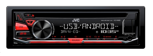 JVC KD-R482 car media receiver Black