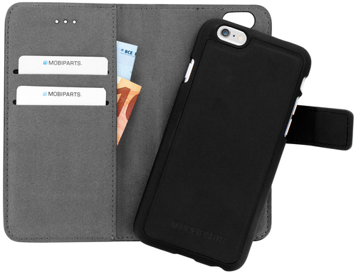 Mobiparts 2 in 1 Premium Wallet Case Apple iPhone 6/6S Black – image 1