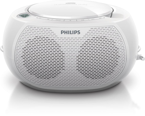 Philips AZ100W/61 kaasaskantav stereosüsteem Digitaalne 2 W FM Valge