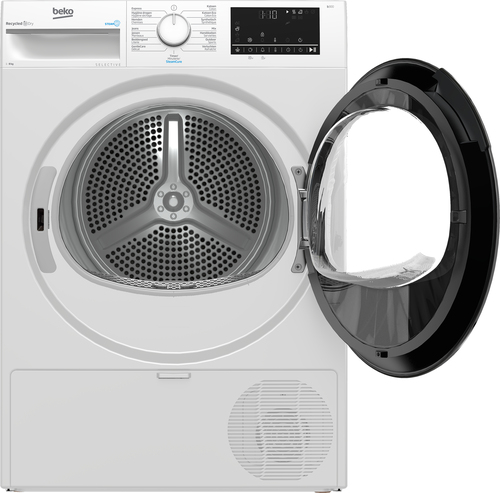 Beko B3T6823W2 SteamCure Selective Line Warmtepompdroger Wit, afbeelding 3