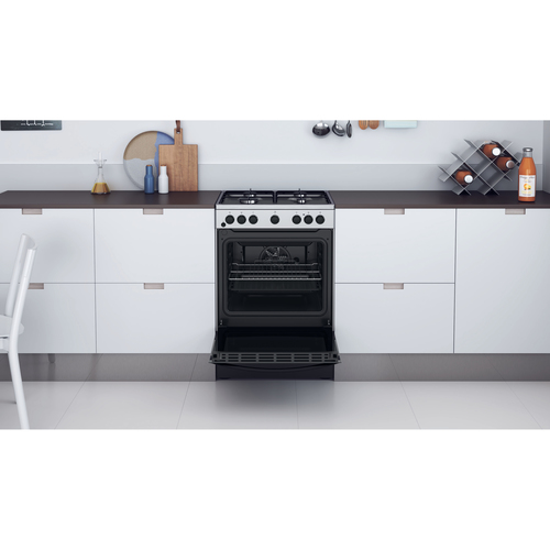 Indesit IS67G5PHX/UK cooker Freestanding cooker Electric Gas Stainless steel – image 5
