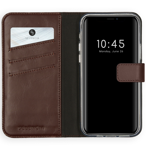 Selencia iP12-6741510004 чехол для мобильного телефона 17 cm (6.7") чехол-бумажник Коричневый
