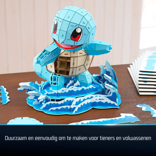 4D Build PUZZ4D - Maqueta Squirtle de 180 Piezas - Puzzle 3D Pokemon Squirtle de 23,5 cm - Maquetas para Construir Adultos y Niños - Puzzles para Adultos y Niños - Juegos de Mesa